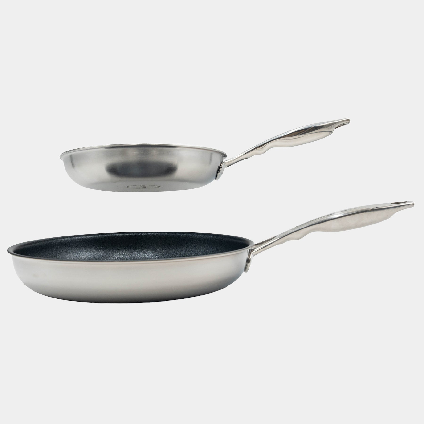 Nonstick Clad Fry Pan 2-Piece Set - Induction | Made in Switzerland