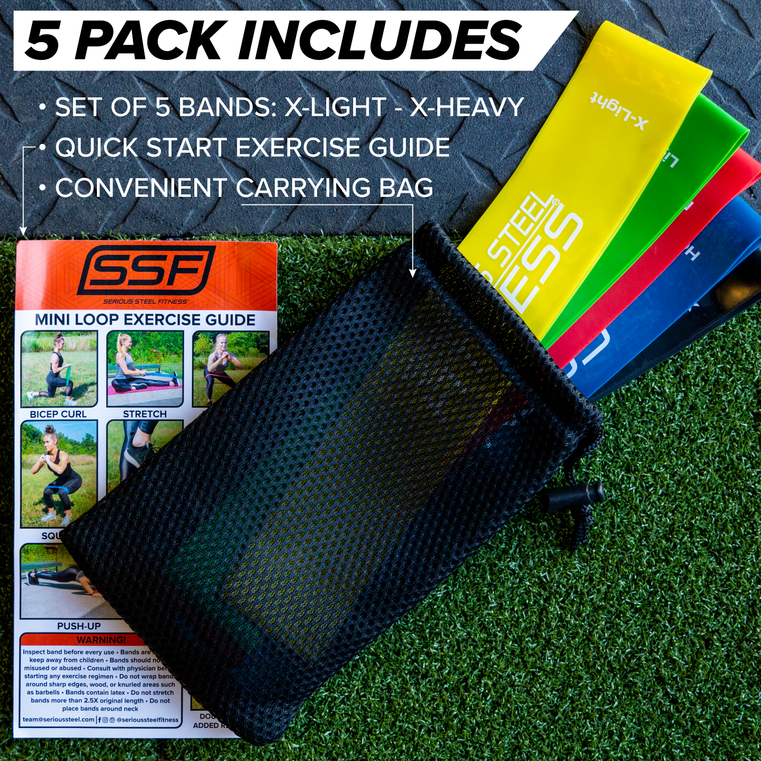 Warm-Up Resistance Band (2" x 12") - Set