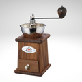 "Santos" Coffee Mill, Walnut, 4.5" x 4.2" x 9.25"