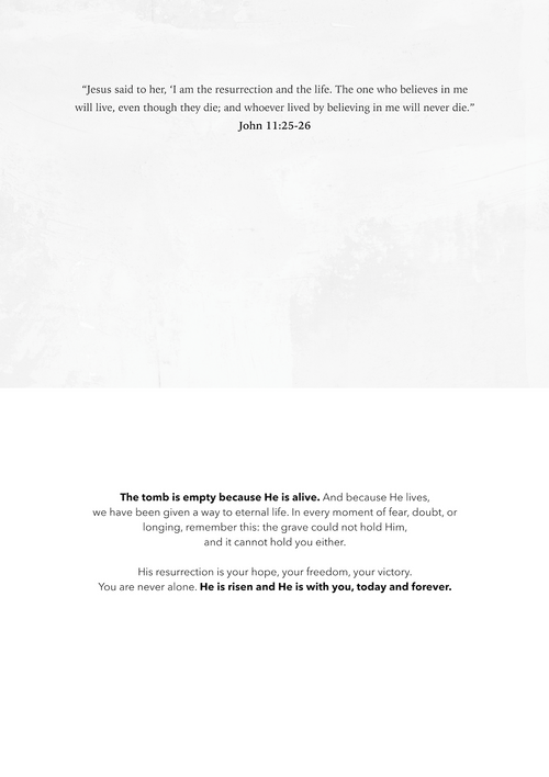'The Empty Tomb' Easter Greeting Card