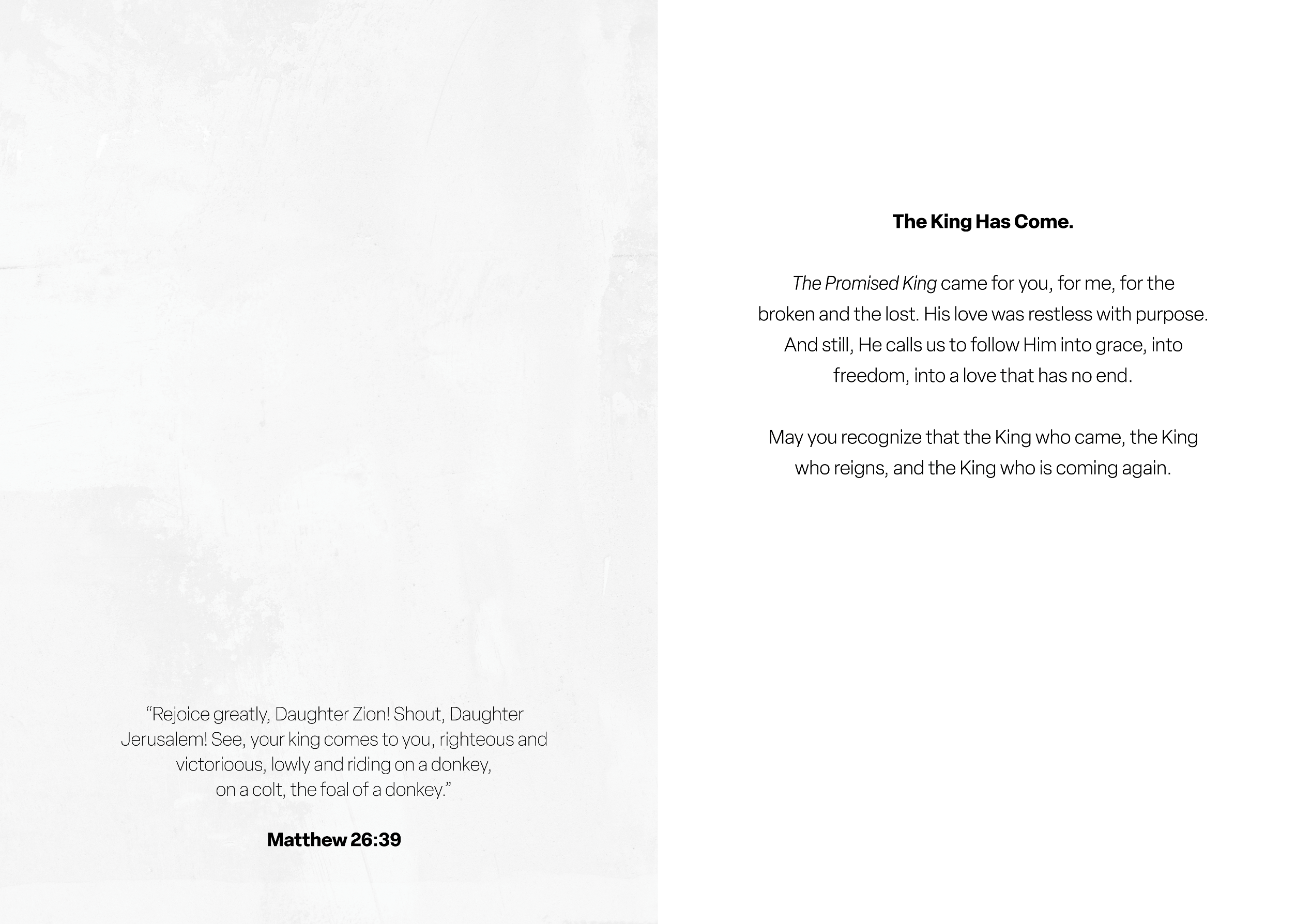 The Promised King  Easter Greeting Card