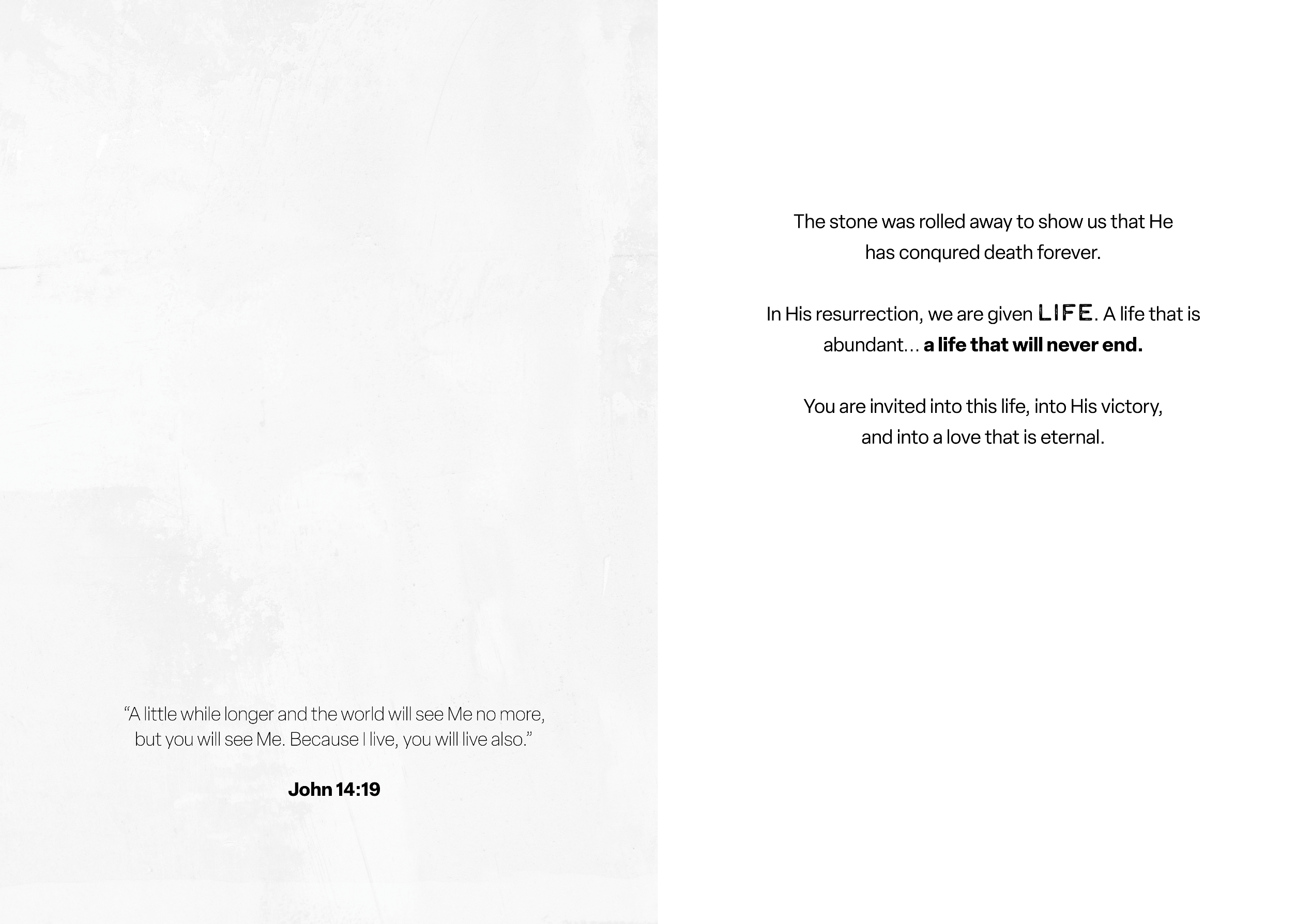 'Life Eternal' Easter Greeting Card