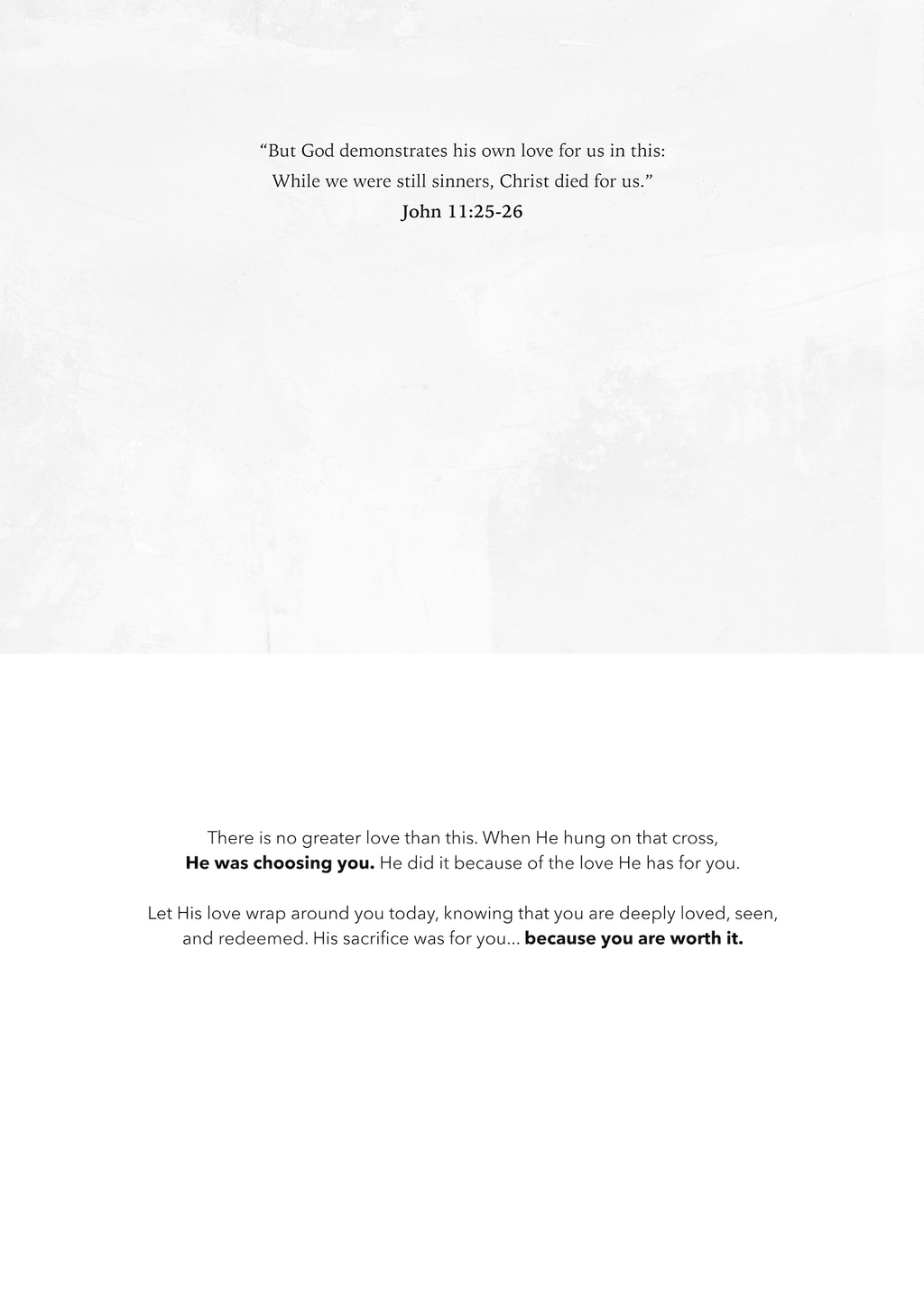 'Love's True Story' Easter Greeting Card