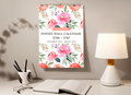 Jewish Wall Calendar 2026-2027 (5786/5787) with Jewish & US Holidays - Floral Edition