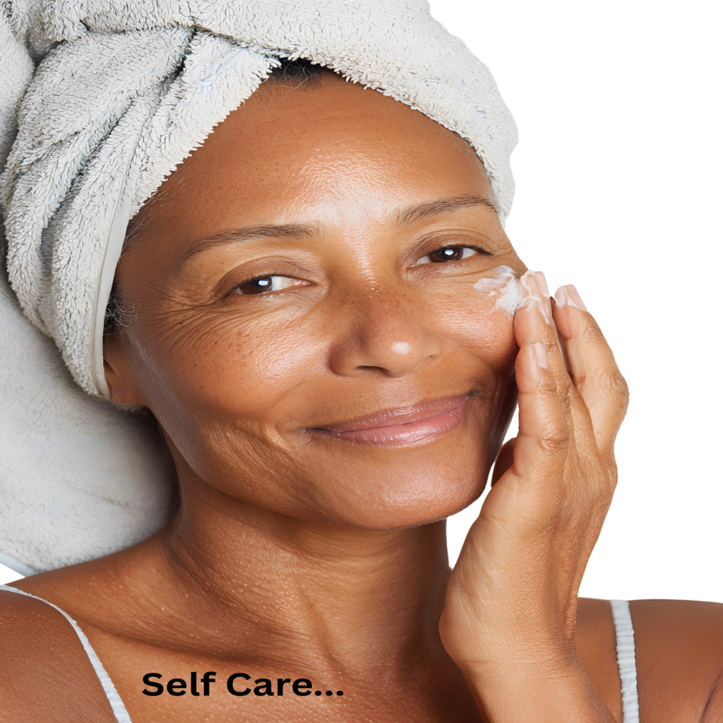 organic anti-aging facial scrub and moisturizer