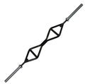TGrip Pro Series Single Handle Olympic Bar (Rotating Ends) - Multi Grip - Strength Training - Football - Swiss - Neutral