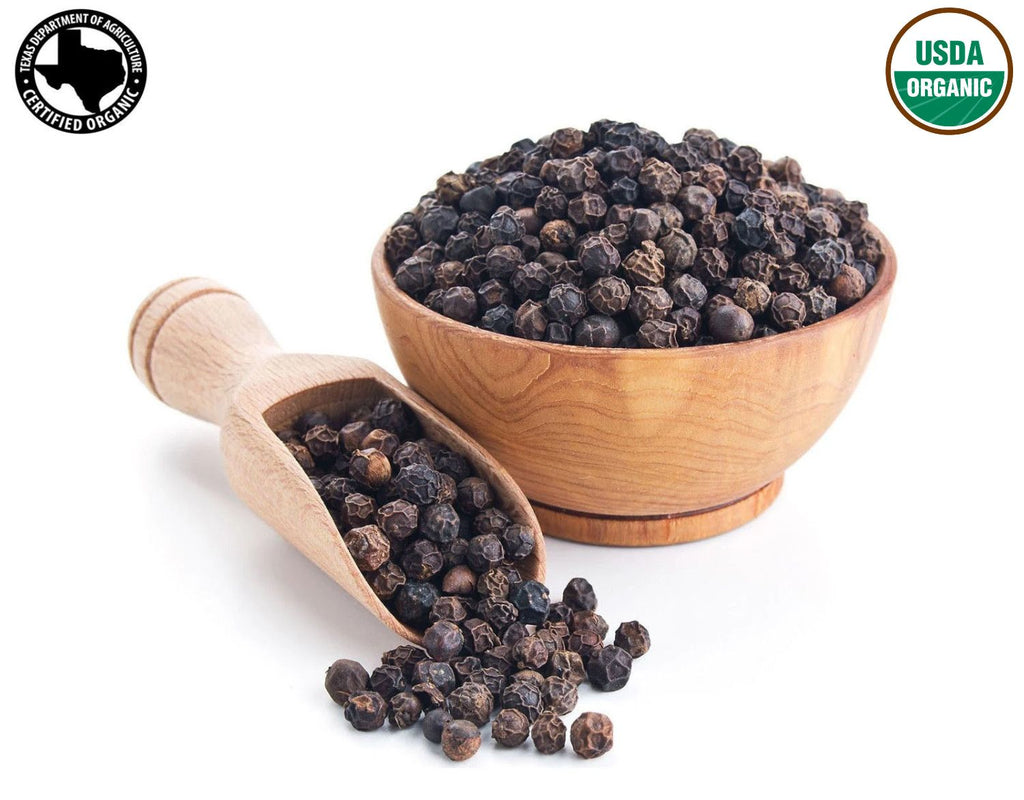 Organic Black Peppercorns: Elevate Your Dishes with Bold and Rich Flavor - Ideal for Cooking and Seasoning
