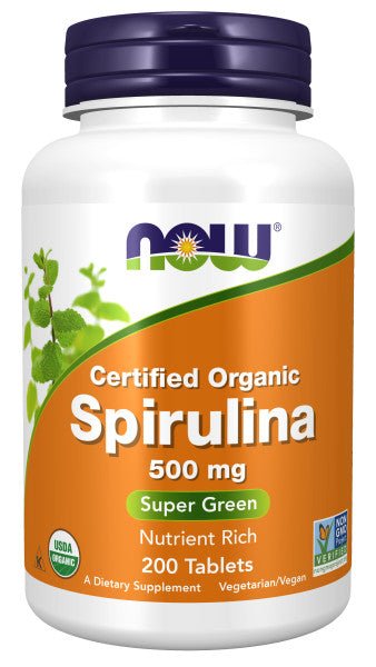 Spirulina 500 mg, Organic