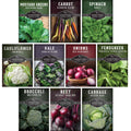 10-Variety Heirloom Spring Vegetable Seed Collection – Non-GMO Cool-Weather Crops for Early, Fall, or Indoor Gardening