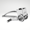 Stainless Steel Single Drum Rotary Cheese, Chocolate, and Nuts Grater