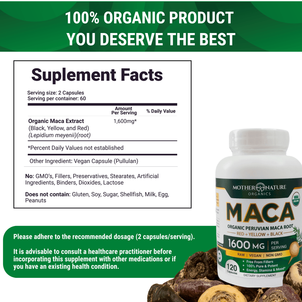 USDA Organic Maca Root Capsules