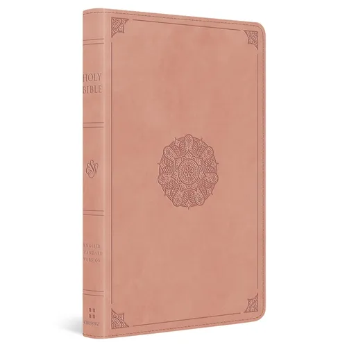 ESV Thinline Bible, Red Letter (Trutone, Blush Rose, Emblem Design)