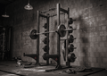 TGrip Commercial Half Rack - 3x3 Steel - Functional Multi-Grip Pull-Up - Bar & Plate Storage - J-Hooks