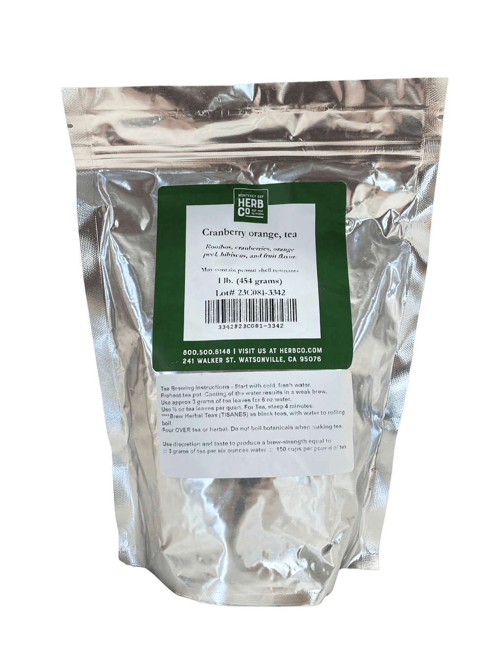 Herbal Tea, Cranberry Orange, Loose Leaf Blend