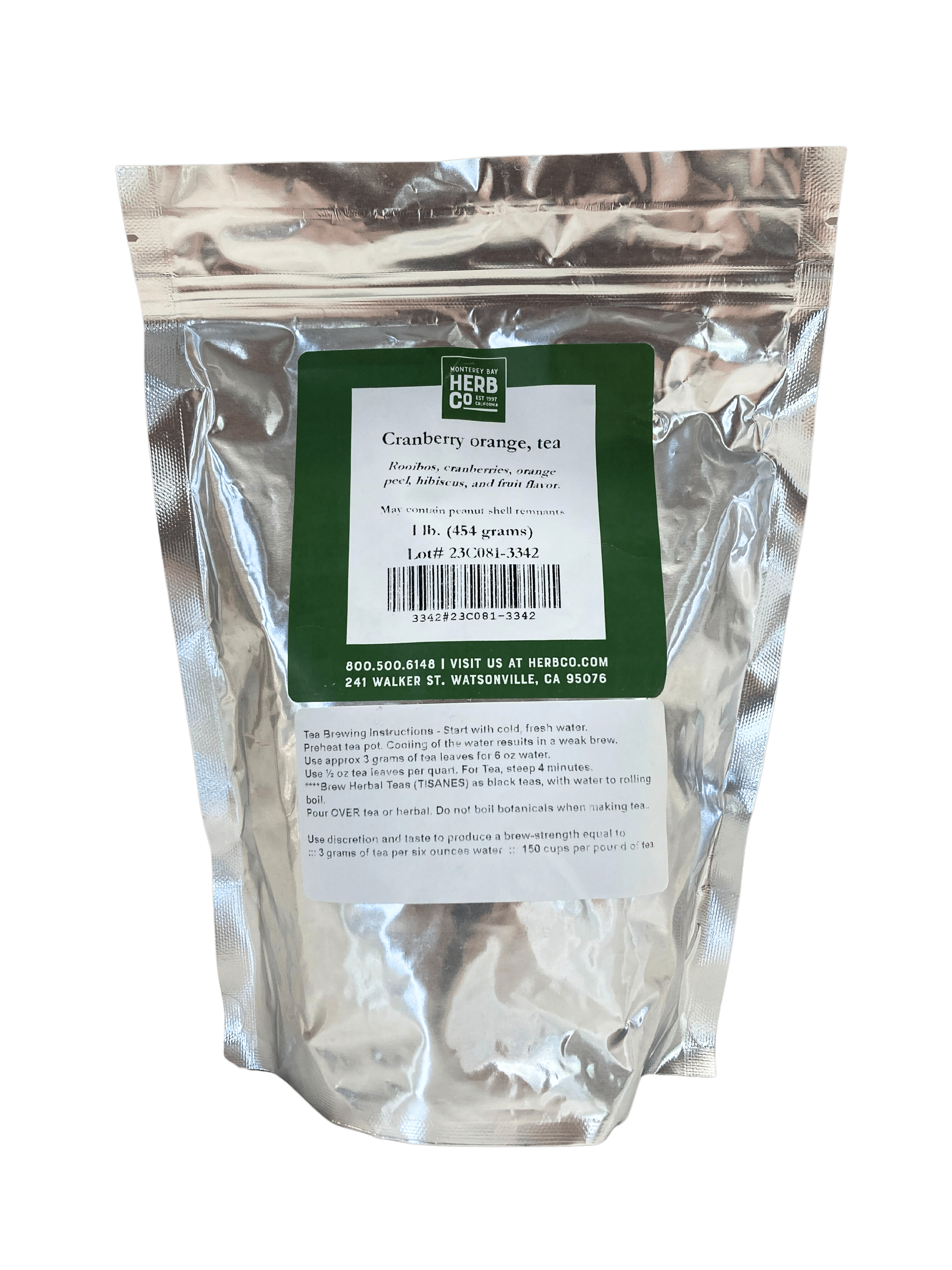 Herbal Tea, Cranberry Orange, Loose Leaf Blend