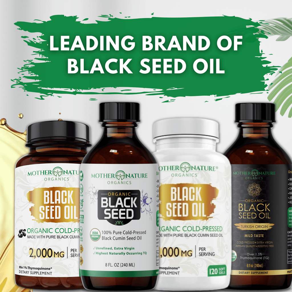 Organic Black Seed Oil Softgels — 2,000mg per Serving
