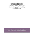 Encyclopaedia Biblica: a critical dictionary of the literary, political, and religious history, the archaeology, geography, and natural histo