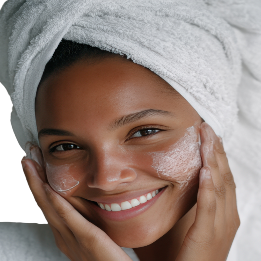 organic anti-aging facial scrub and moisturizer