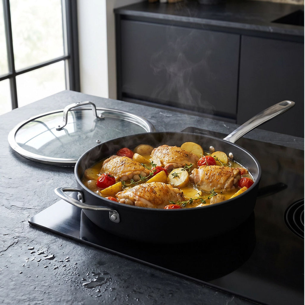 Sauté Pan with Lid, 4-Qt