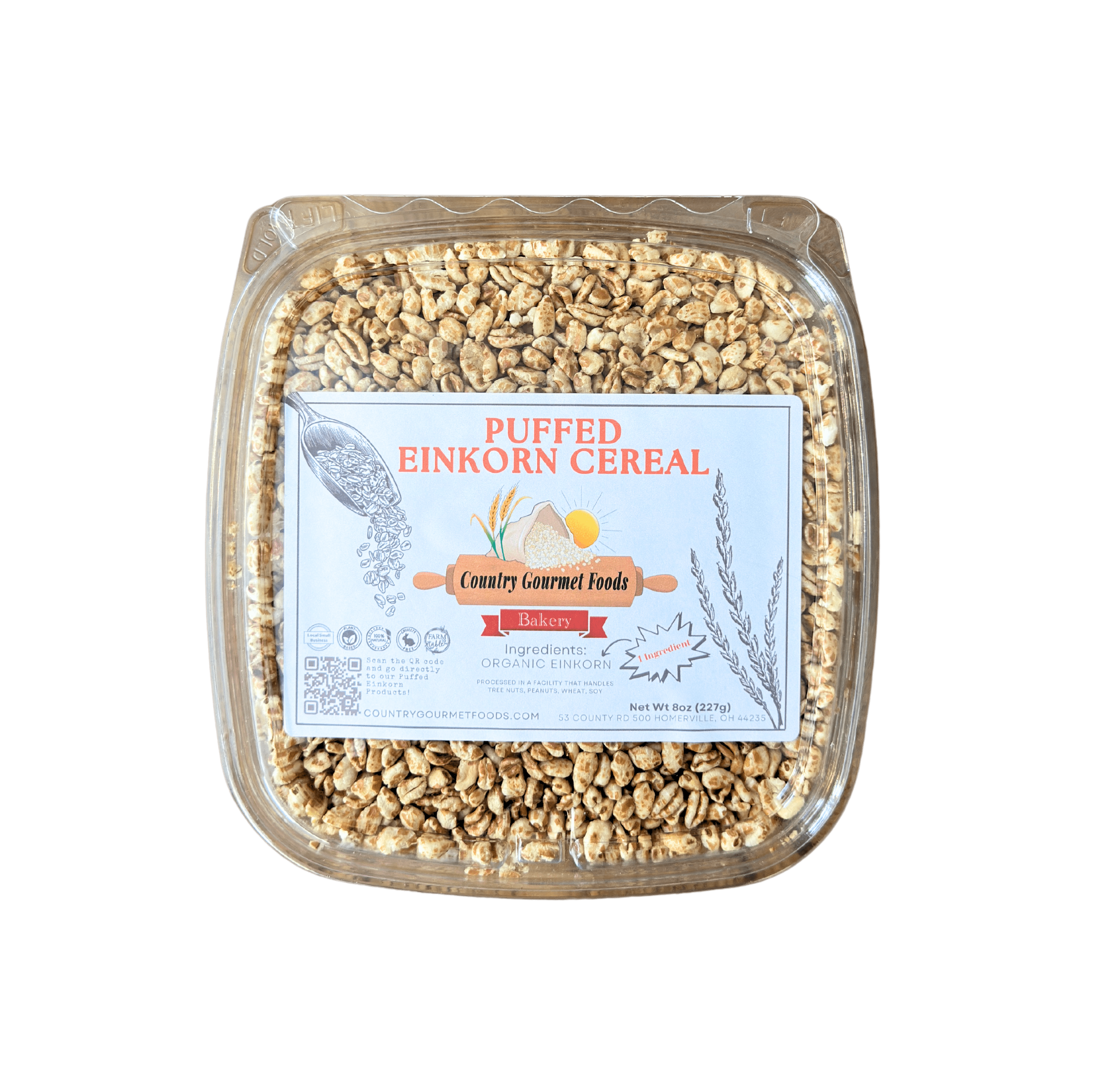 Puffed Einkorn Cereals