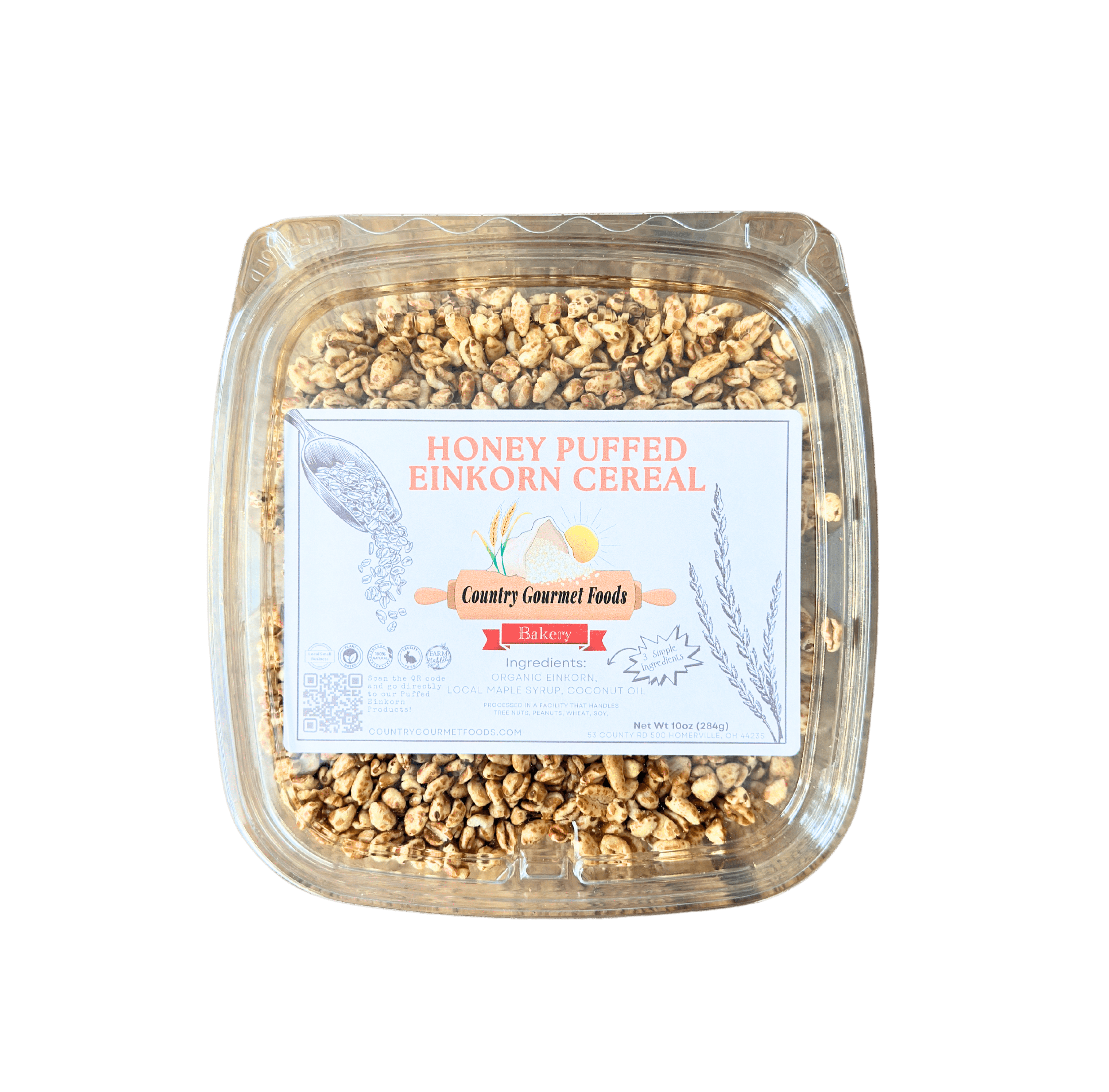 Puffed Einkorn Cereals