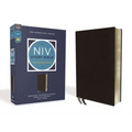 NIV Study Bible, Fully Revised Edition, Bonded Leather, Black, Red Letter, Comfort Print