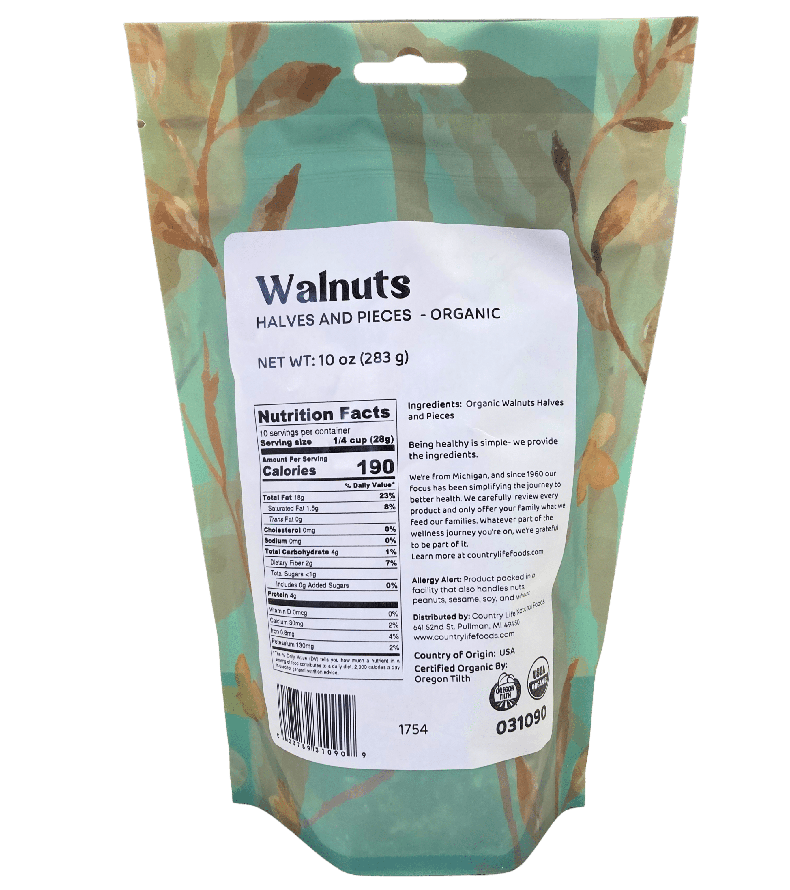 Walnut Pieces, Organic