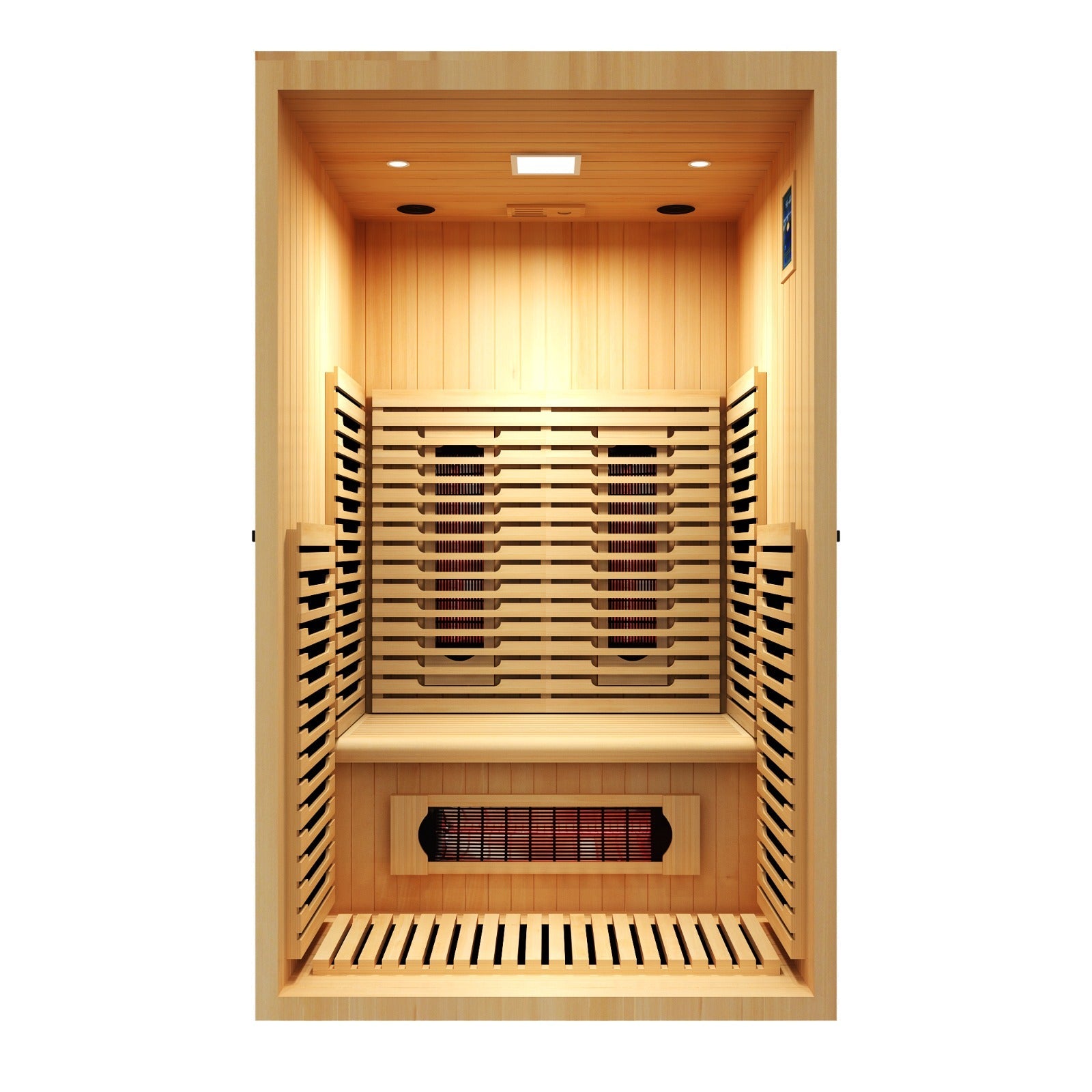 The Crown 2-Person Luxury Full Spectrum Infrared Sauna with Smart WiFi App Control