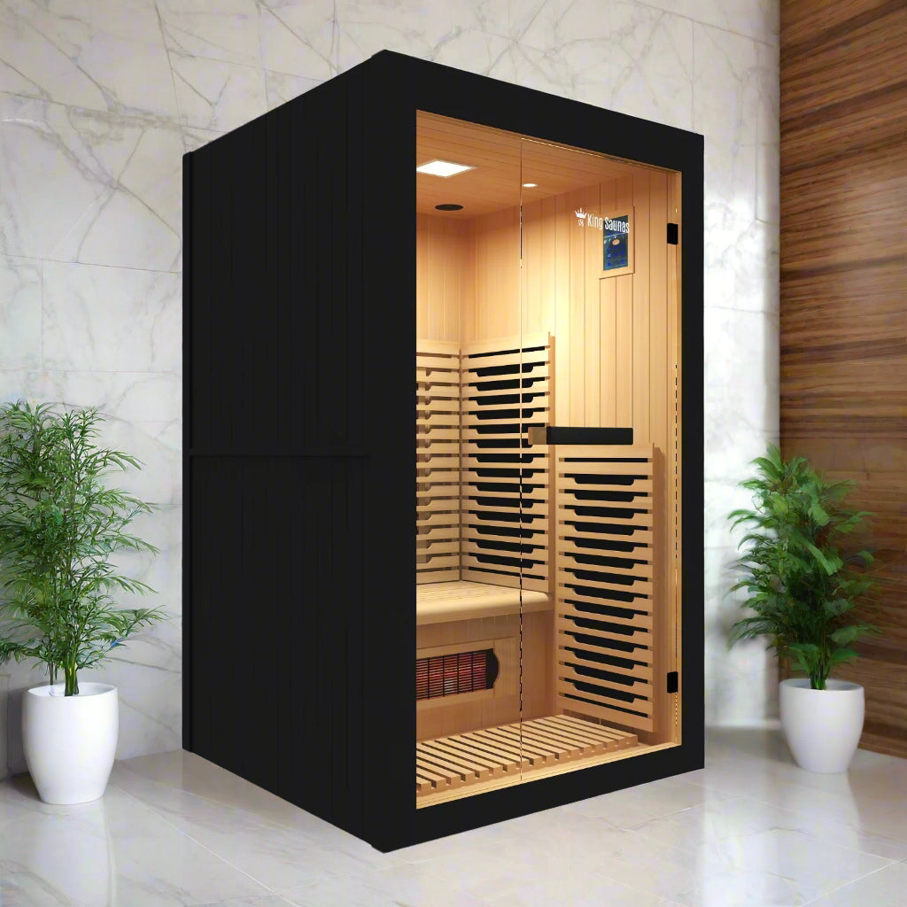 The Crown 2-Person Luxury Full Spectrum Infrared Sauna with Smart WiFi App Control