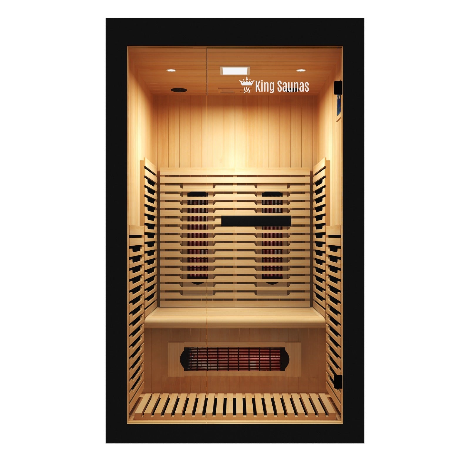 The Crown 2-Person Luxury Full Spectrum Infrared Sauna with Smart WiFi App Control