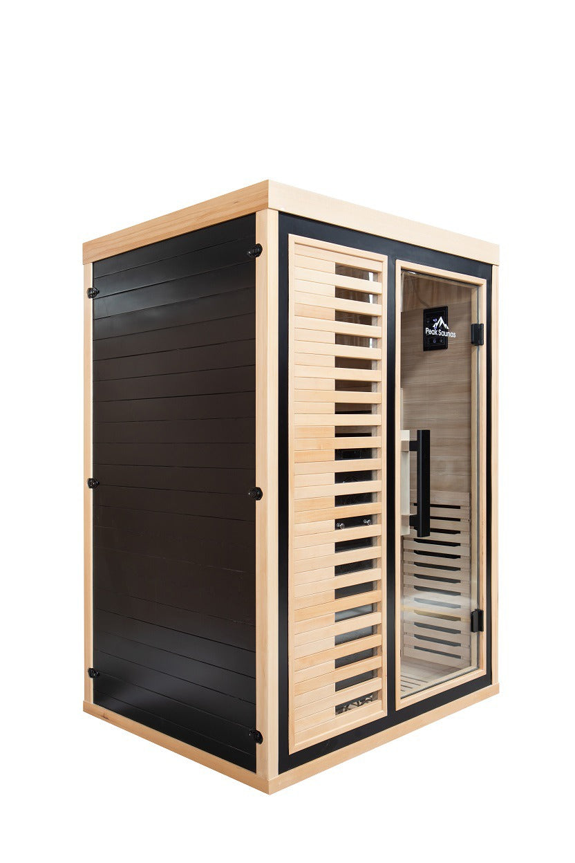 Peak Saunas Everest 2-Person Full Spectrum Infrared Sauna with XL Medical-Grade Red Light Therapy & Smart WiFi App Control