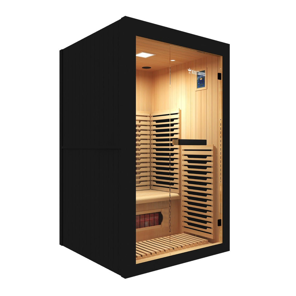 The Crown 2-Person Luxury Full Spectrum Infrared Sauna with Smart WiFi App Control