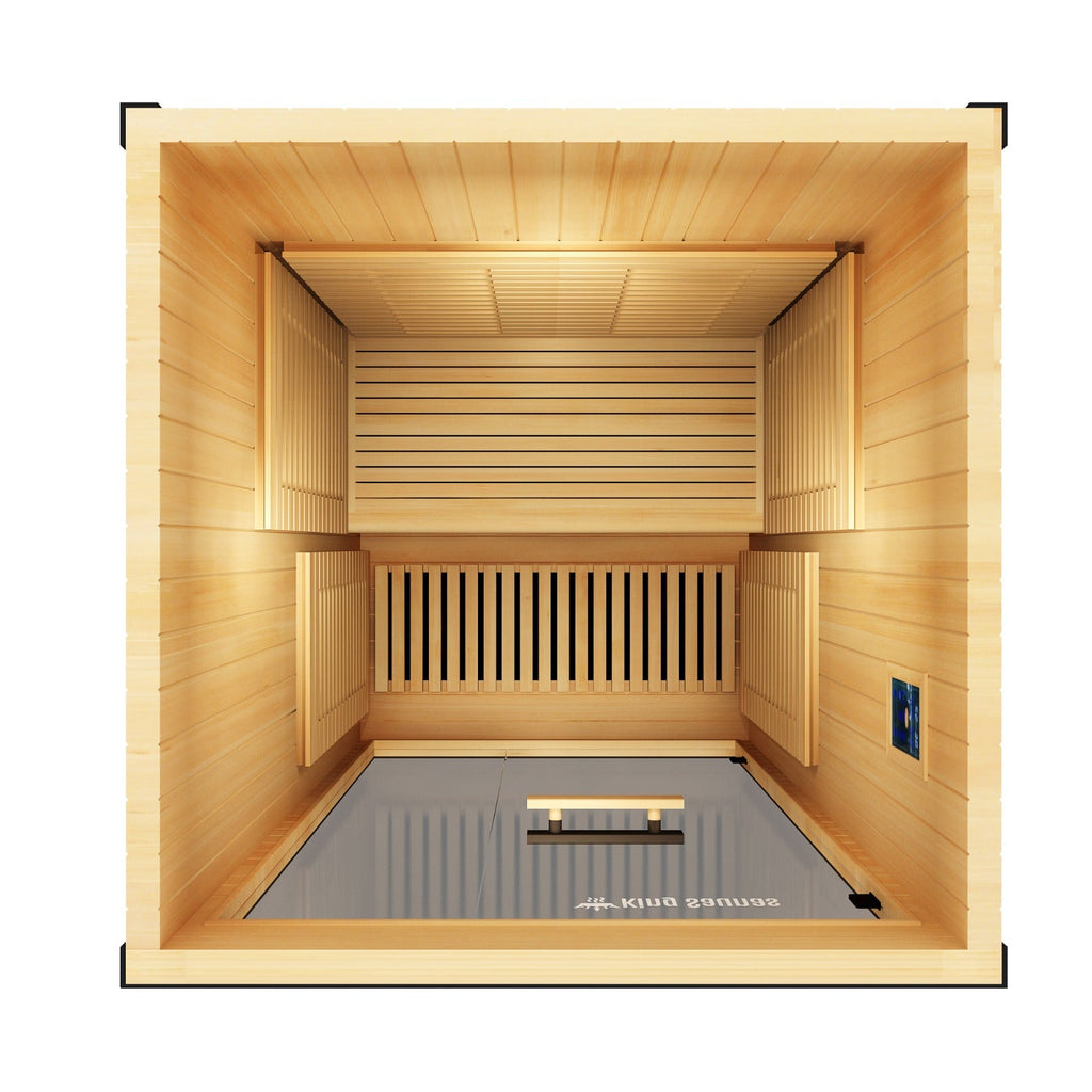The Crown 2-Person Luxury Full Spectrum Infrared Sauna with Smart WiFi App Control