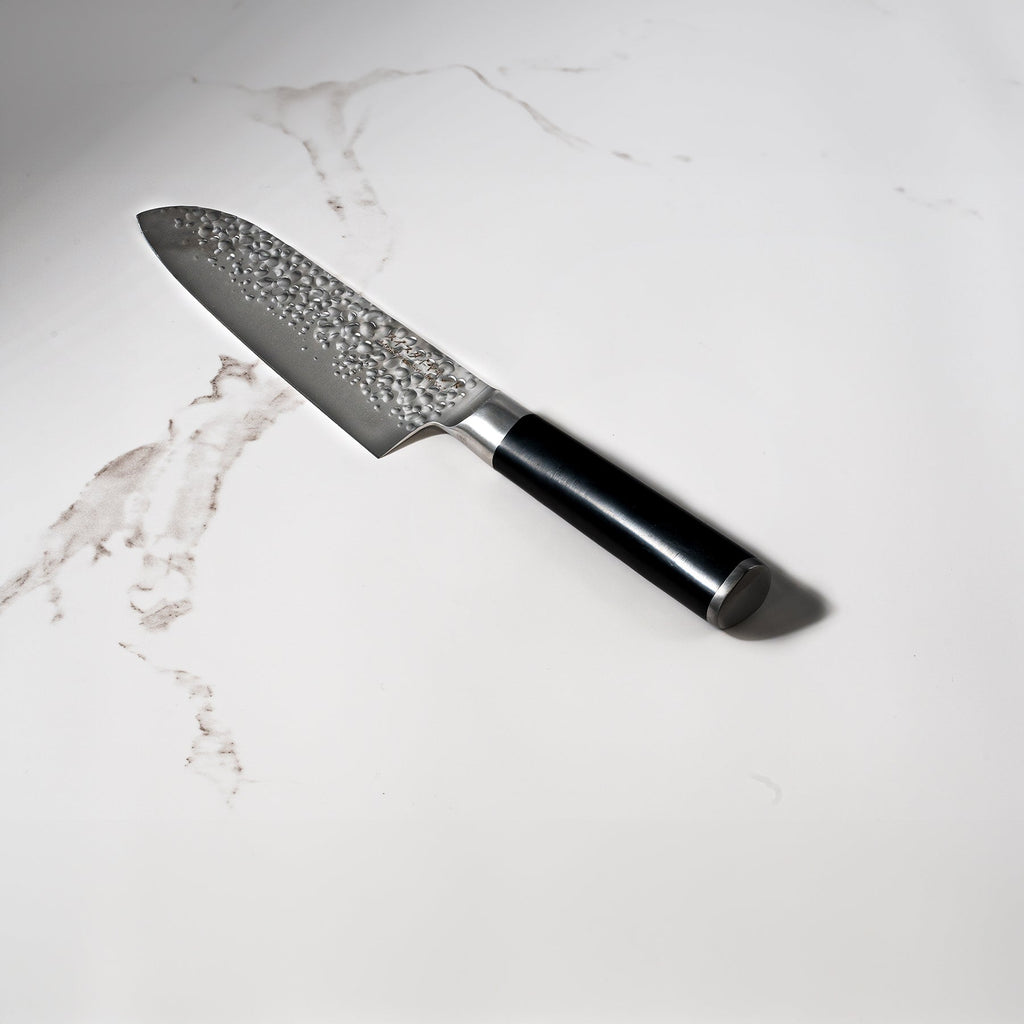 7" Hammered Santoku Knife