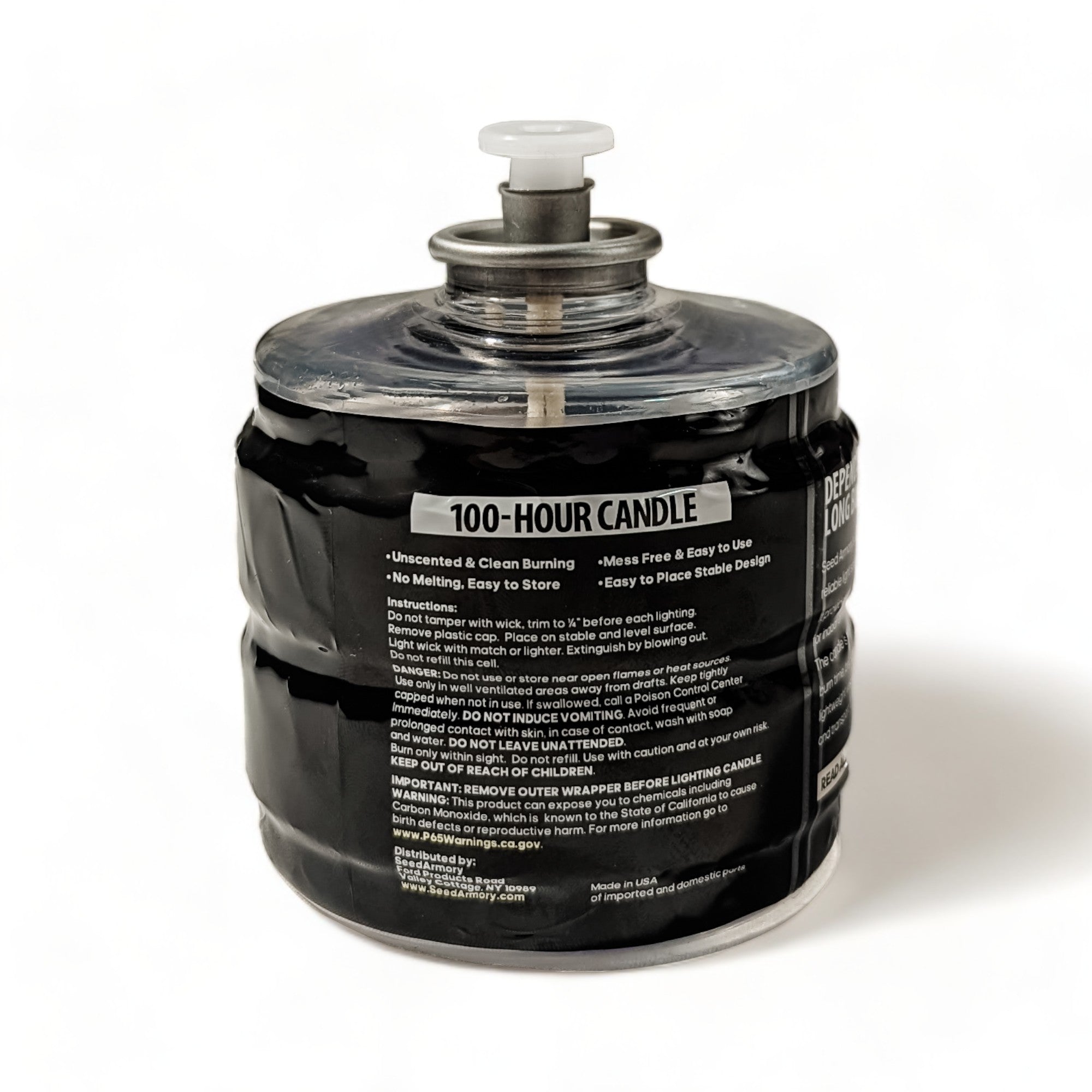 Smokeless Emergency Candles for Power Outages, Camping & Survival Kits