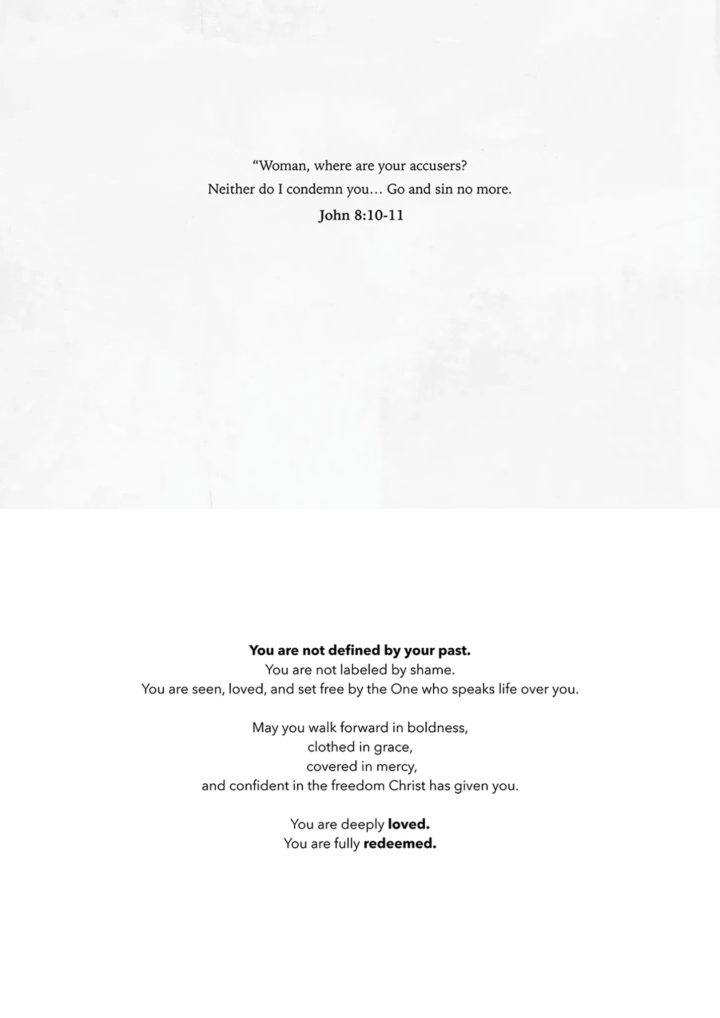 "Woman, Where Are Your Accusers?" Greeting Card