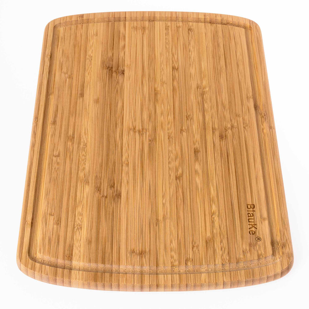 Extra Large Wood Cutting Board 18x12 inch - Butcher Block with Juice Groove, Serving Tray - Wooden Chopping Board for Kitchen