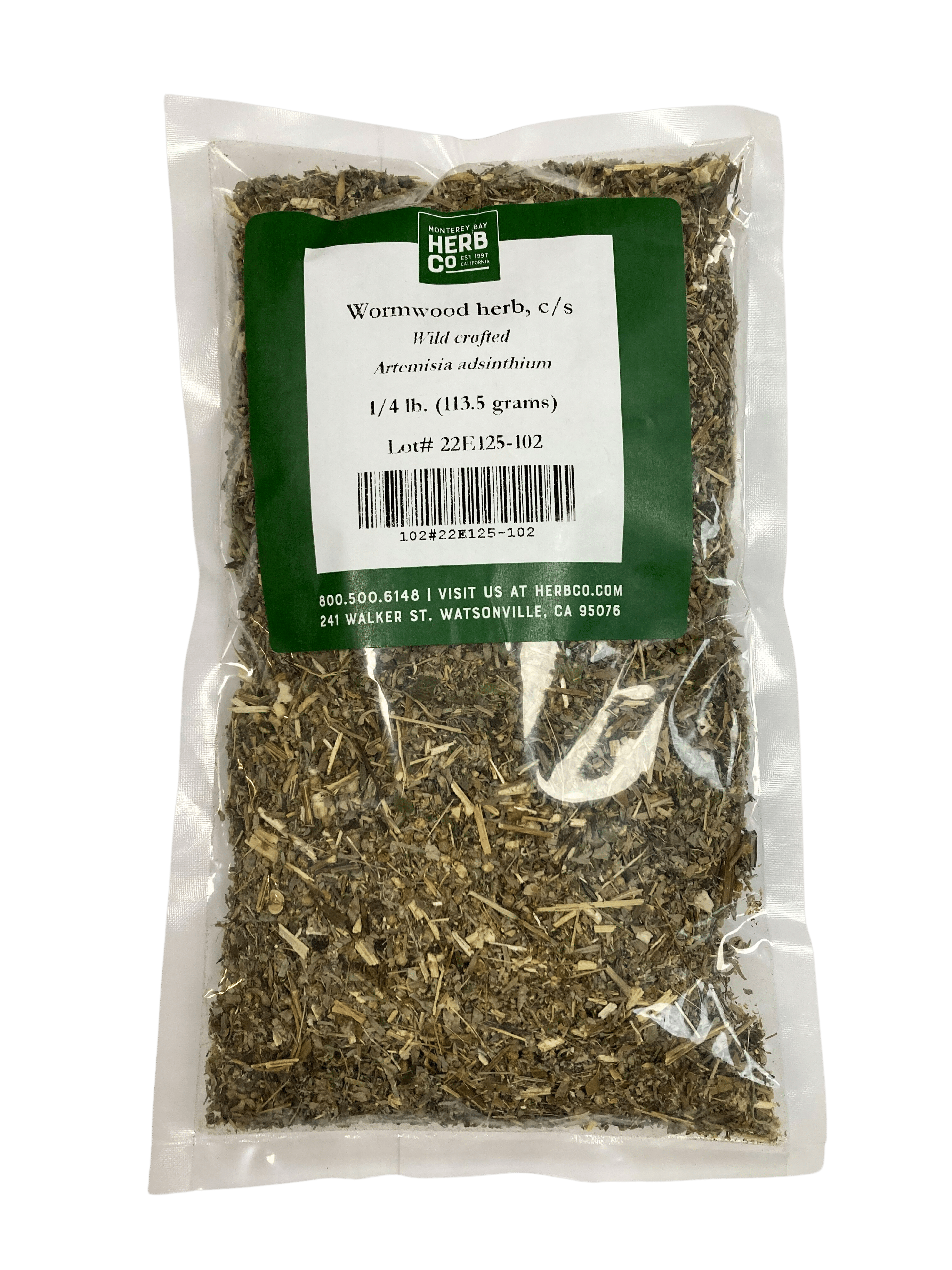 Wormwood Herb, Cut, Sifted