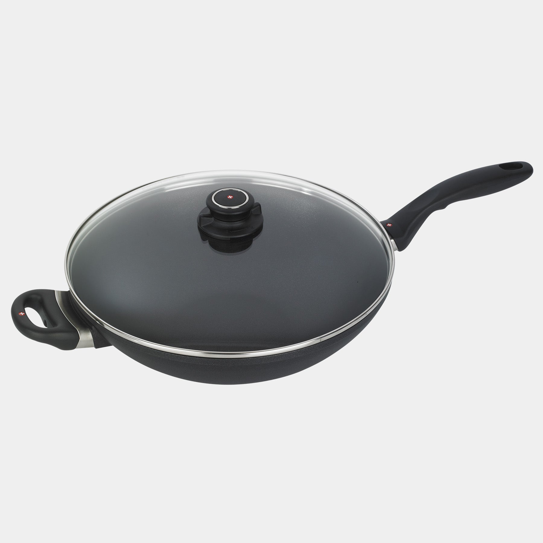 XD Nonstick Wok with Glass Lid | Made in Switzerland