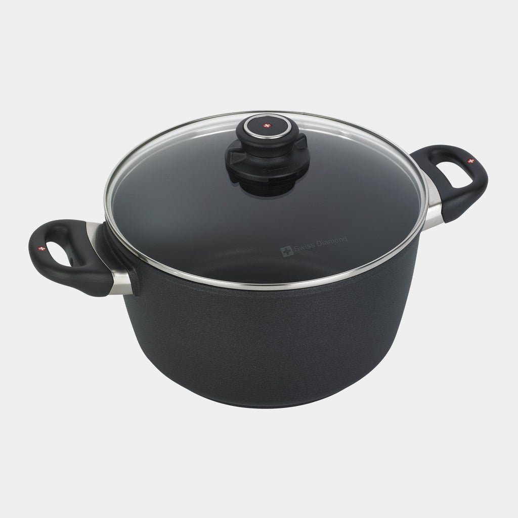 XD Nonstick Stock Pot with Glass Lid | Made in Switzerland