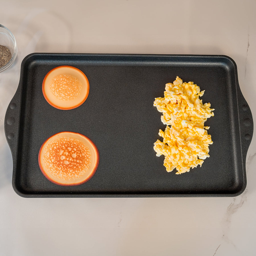 XD Nonstick 17" x 11" Double-Burner Griddle | Made in Switzerland
