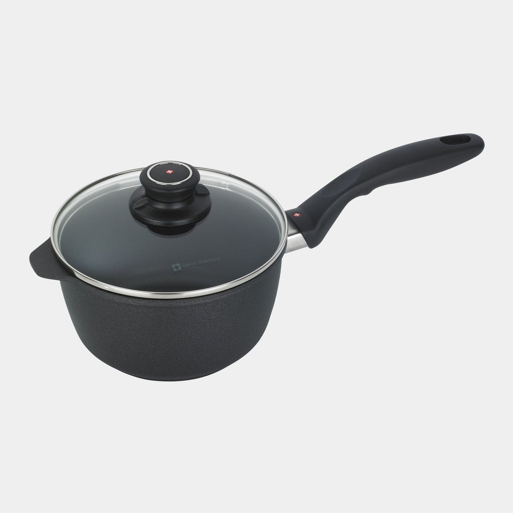 XD Nonstick Saucepan with Glass Lid - Induction | Made in Switzerland