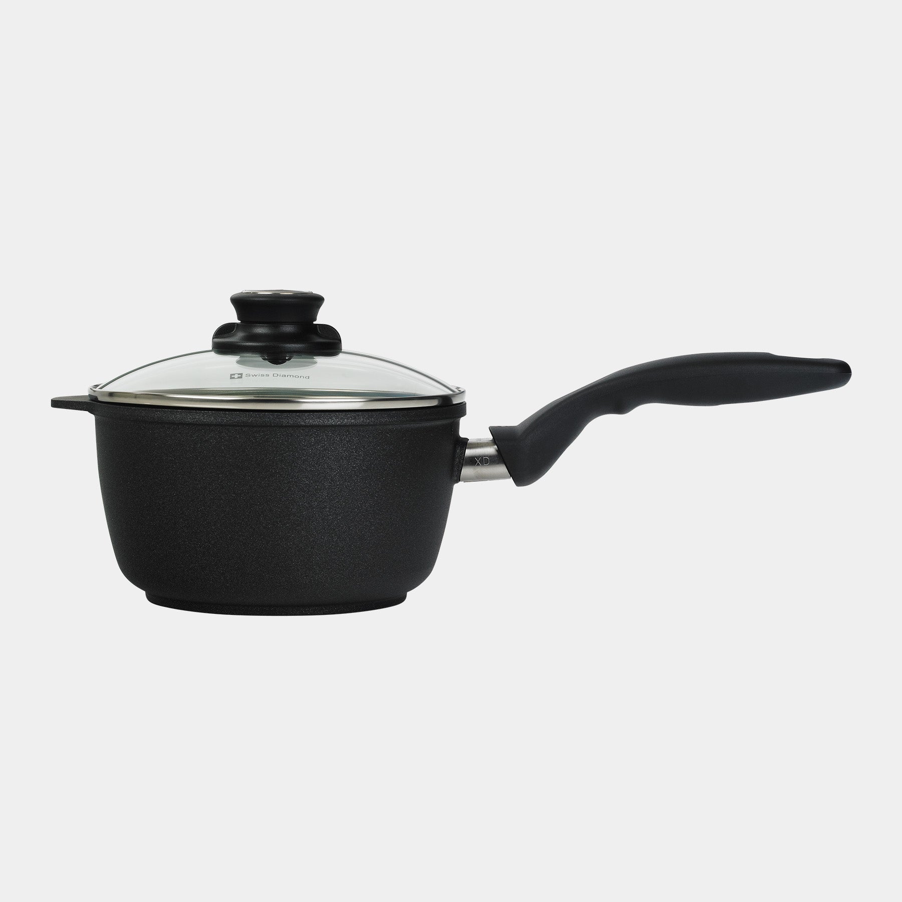 XD Nonstick Saucepan with Glass Lid - Induction | Made in Switzerland