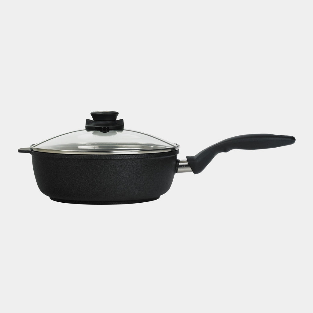 XD Nonstick 3.2 qt Saute Pan with Glass Lid - Induction | Made in Switzerland