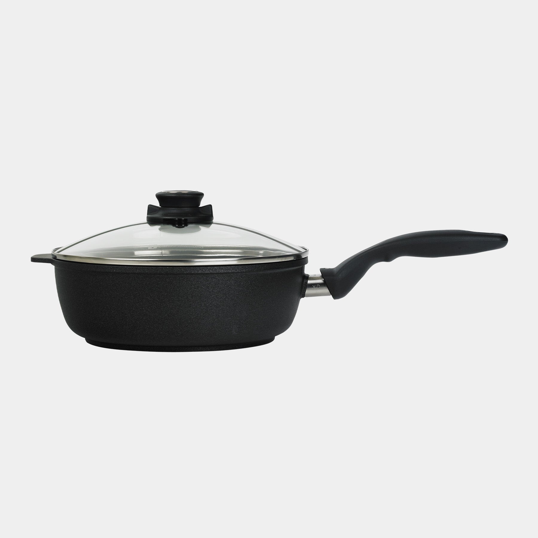 XD Nonstick 3.2 qt Saute Pan with Glass Lid - Induction | Made in Switzerland