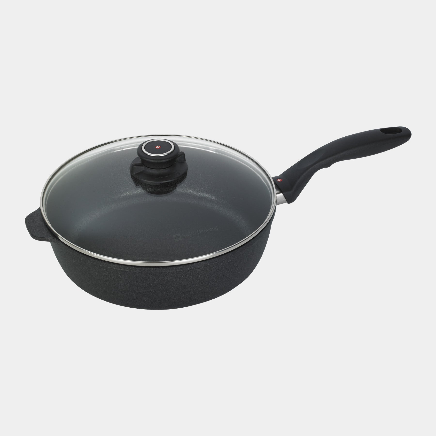 XD Nonstick Saute Pan with Glass Lid - Induction | Made in Switzerland