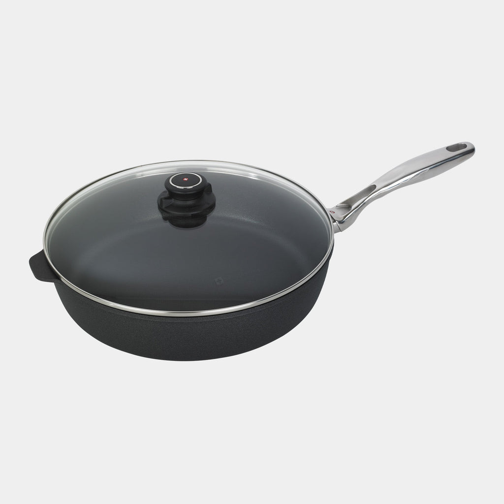 XD Nonstick Saute Pan with Glass Lid - Induction | Made in Switzerland