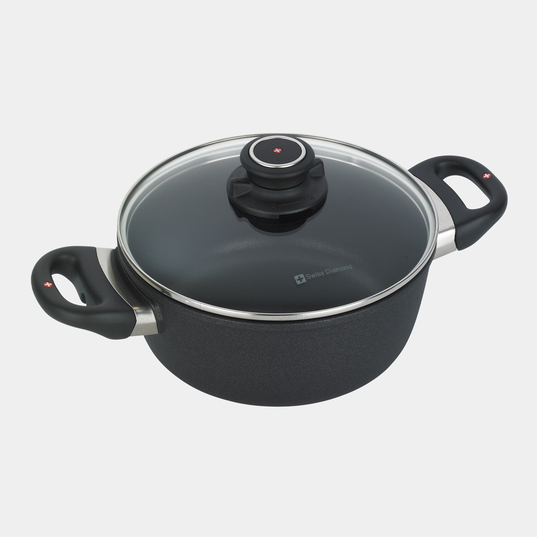 XD Nonstick 2.3 qt Casserole with Glass Lid - Induction | Made in Switzerland
