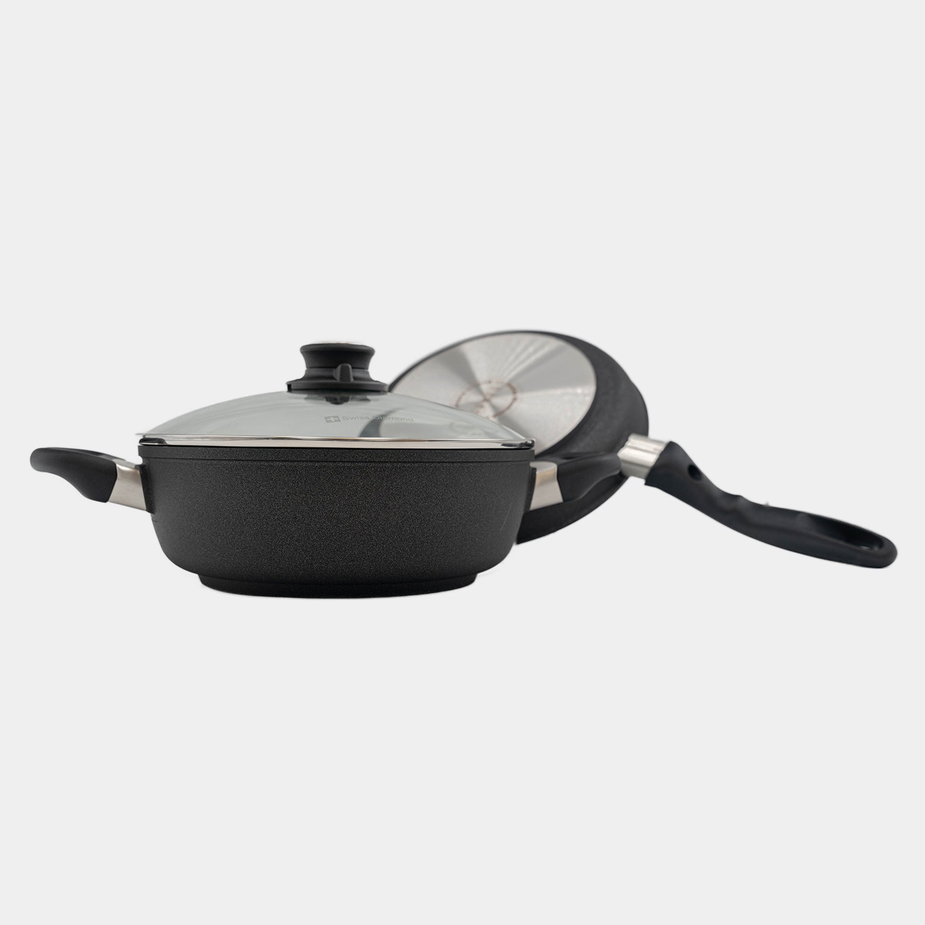XD Nonstick 3-Piece Set - Fry Pan & Casserole - Induction