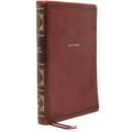 Nkjv, Thinline Bible, Large Print, Leathersoft, Brown, Thumb Indexed, Comfort Print: Holy Bible, New King James Version
